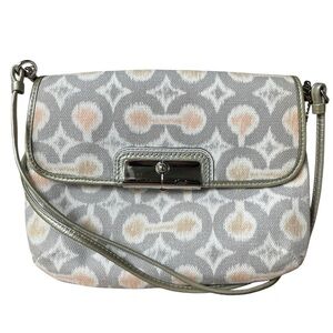 COACH Bag Kristin Op Art Signature IKAT Crossbody Clutch Purse Bag Boho